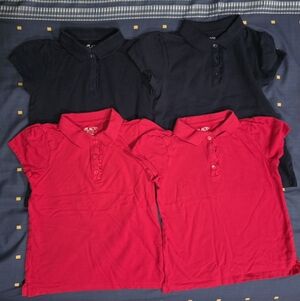 Place Kids Polo Shirt Set - Black and Pink